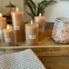 LEDLYS KUBBELYS MODERNE - KARAMEL - 3 STR