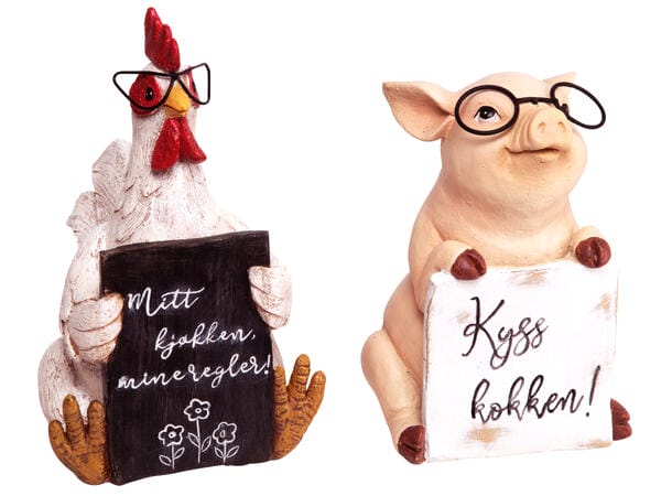 Skilt - 2 varianter - Hane & Gris