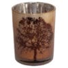 Lysglass - 2 str - Antikkhvit m/brunt tre - Bilde 2