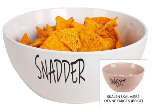 Skål i keramikk - Snadder - 2 farger - Bilde 2