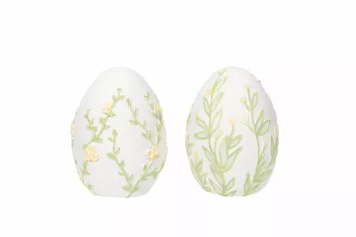 Egg dekor med gule blomster - Bilde 2