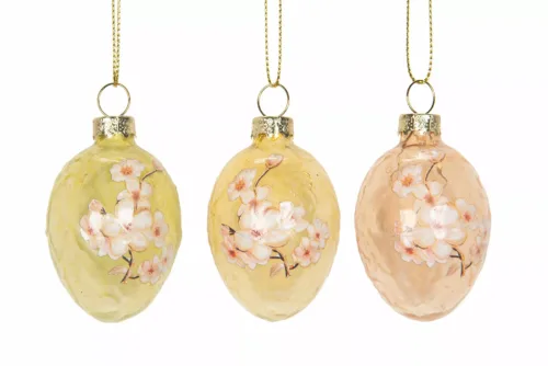 Glass egg med Blomster - Bilde 2